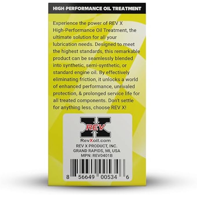 REV X HIGH PERFORMANCE OIL ADDITIVE - 4 FL. OZ. (4 PACK) - Image 5
